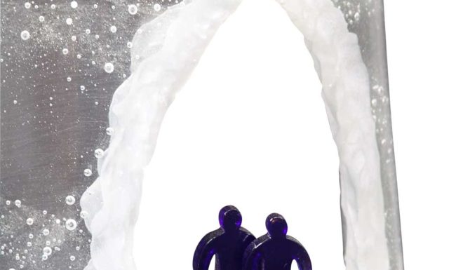 Sculpture verre - Allons prier