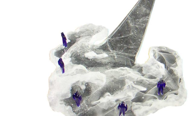 Sculpture en verre - Ciao