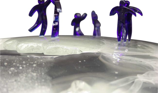 Sculpture verre - Dancing on chaos