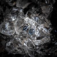 Baïkal Ice Inox - Bijoux en verre - Boucles d'oreille Frivole