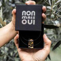 Kokoro Noir - Bijoux en verre -  Pendentif Alpha - cadeau