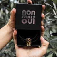 Kokoro Noir - Bijoux en verre - Pendentif Héra - cadeau