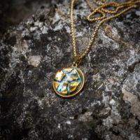 L'Intemporel or - Bijoux en verre - Pendentif Gaïa