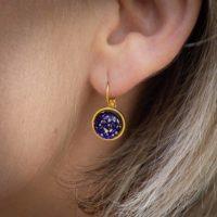 Sous les étoiles - Glass jewelry - Frivole earrings - mannequin