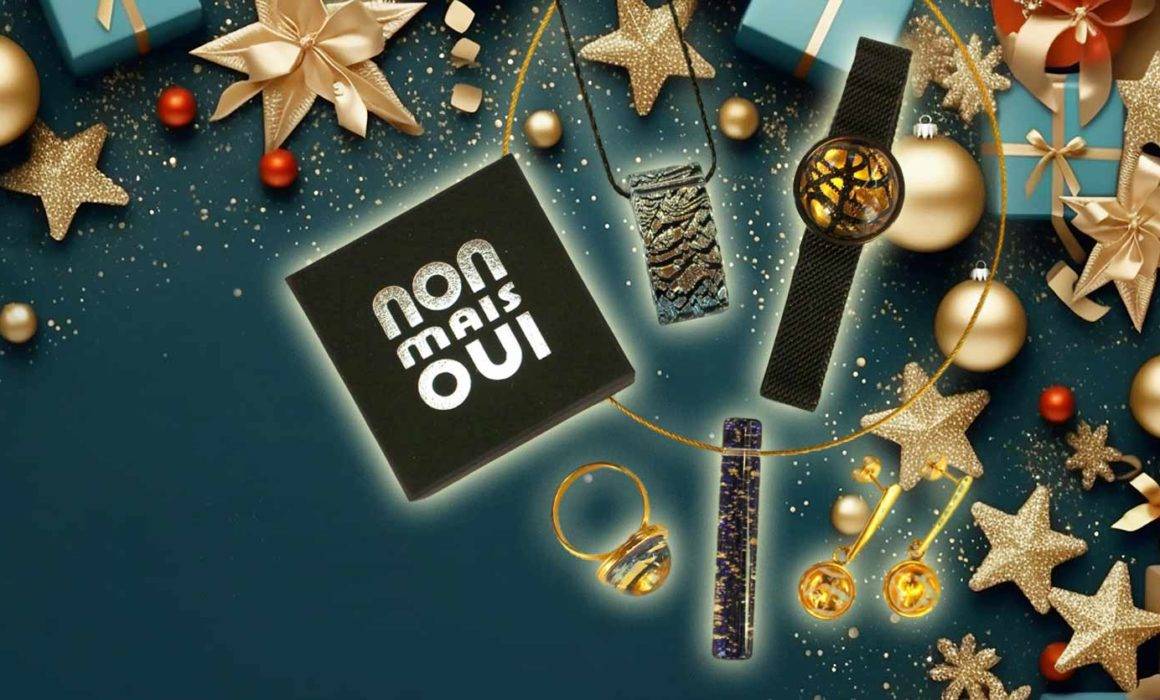 It's time to light up Christmas with exceptional handcrafted glass jewelry! At NonMaisOui, we offer you a 10% discount on all your orders.